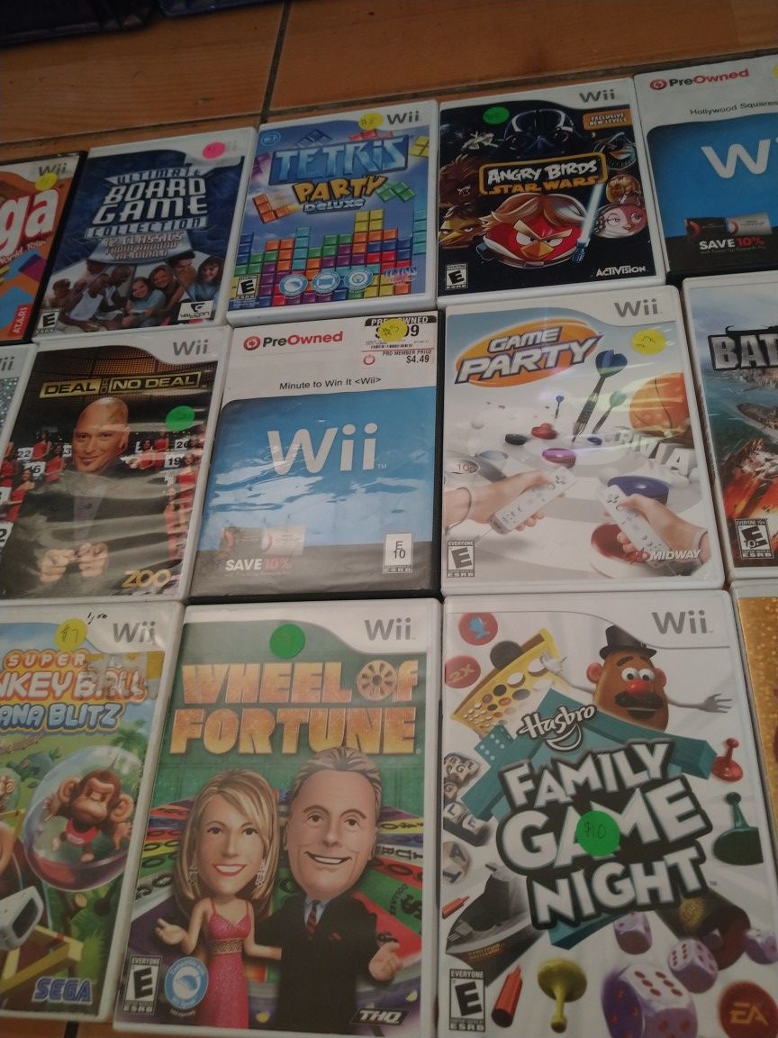 Nintendo Wii board game and game show games different prices for Sale