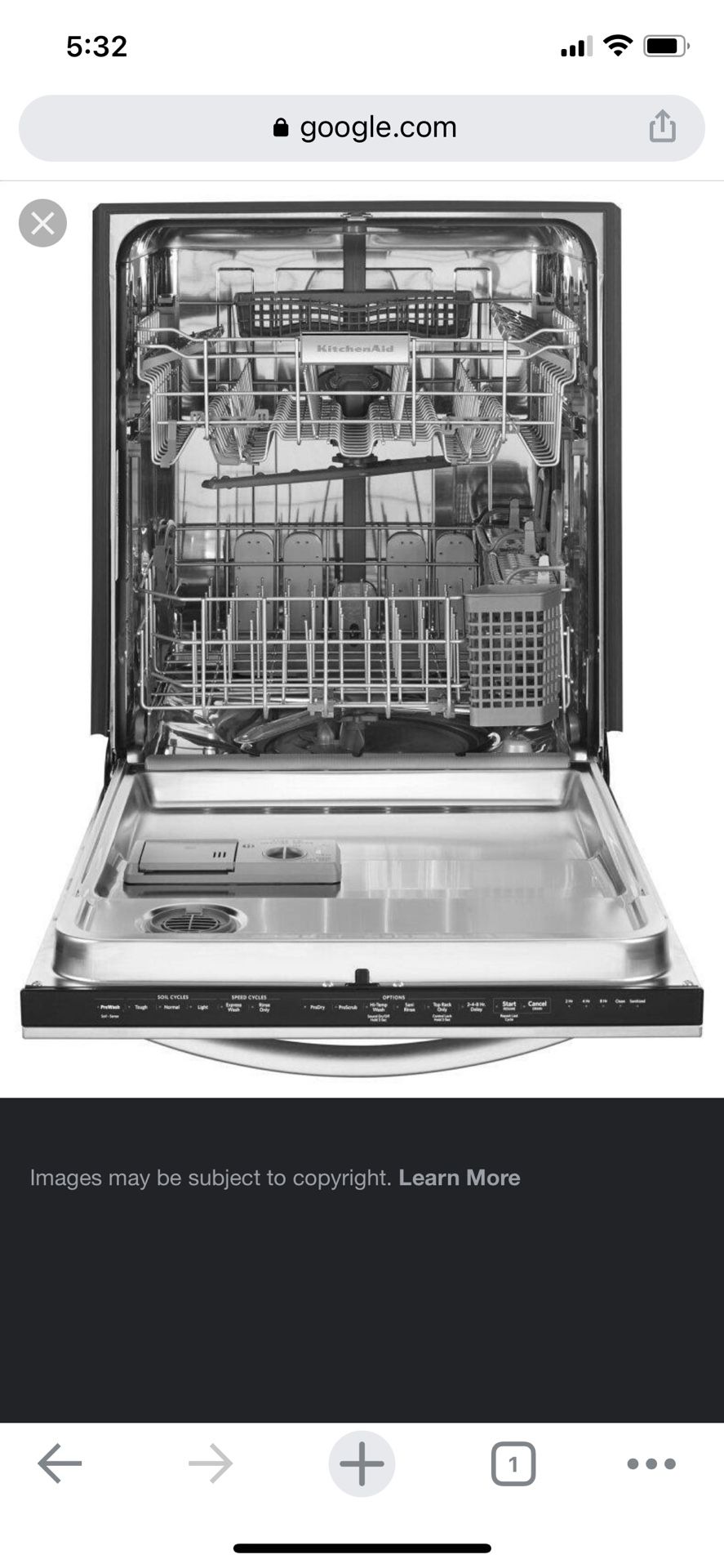 24” KitchenAid Dishwasher - KDTM354DSS