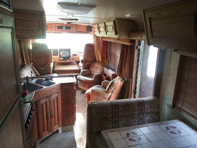 1985 executive motorhome 38ft For Sale Has 50k Miles Or Trade For Running Harley Davidson Motorcycle Or Pull Behind Travel Trailer. Open To All Trade