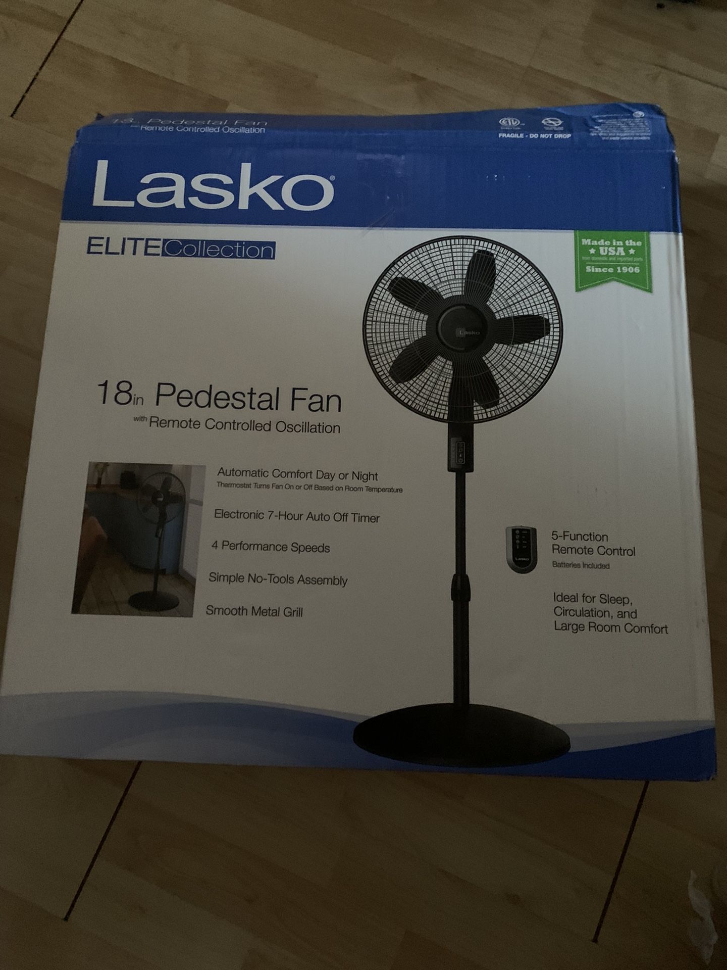 Lasko “ 18” pedestal fan