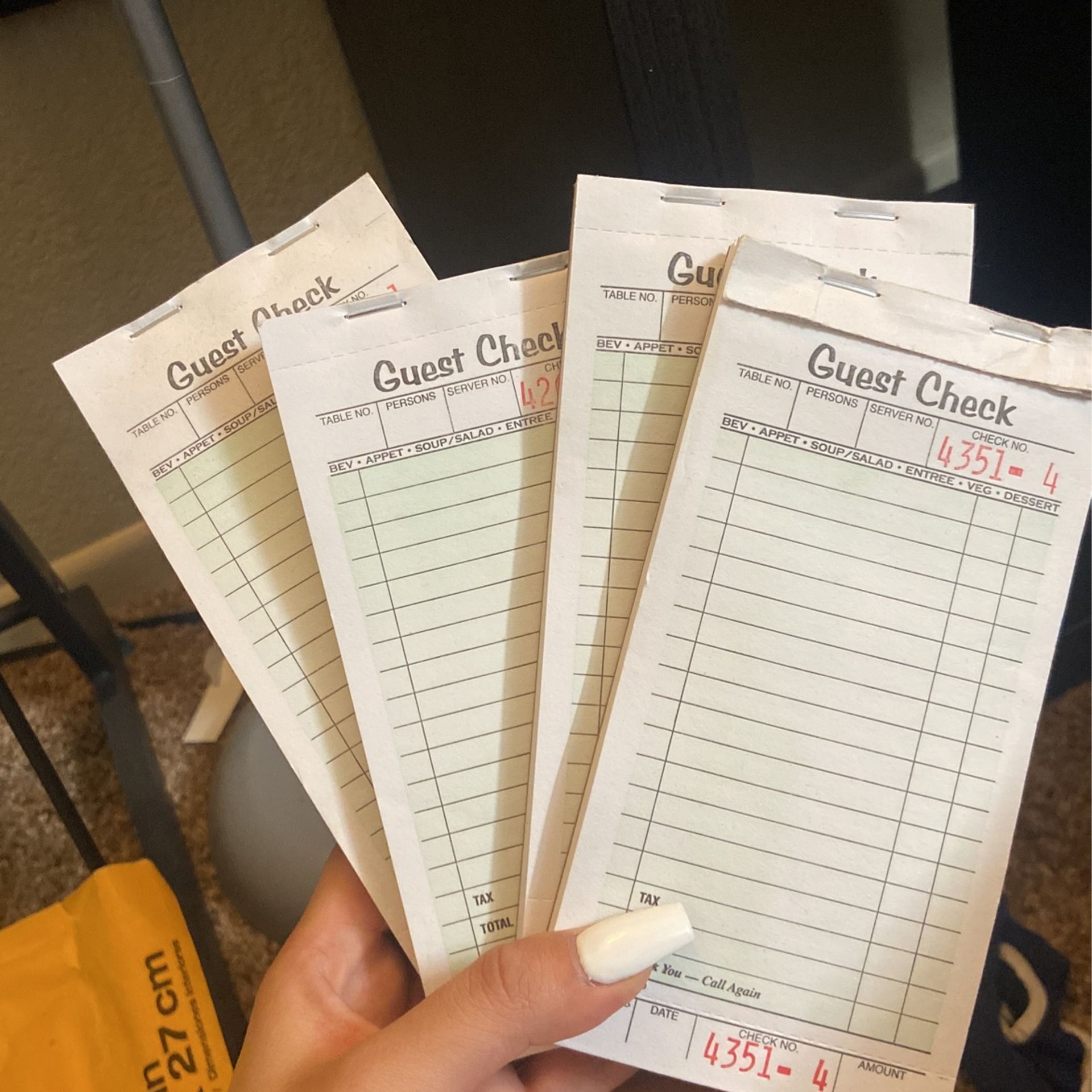 Marble Servers Check Book With Coin Pouch And 5 Free Note Pads