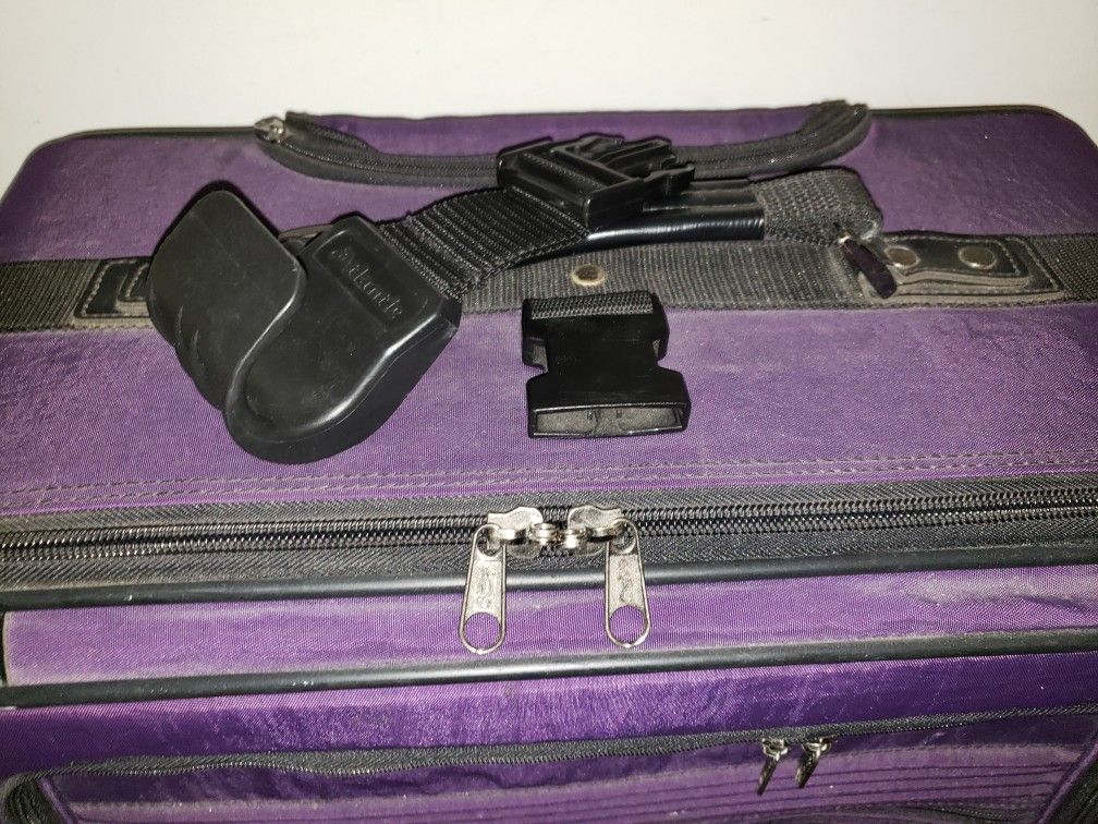 Atlantic Luggage Black 2pc Accessory Set Hanger Style Gym Toiletries Bag Clip On Purse Holder