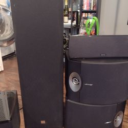 Entire stereo System With Bose Side Speakers, JBL Standing Speakers, Harmon Kardon Receiver And More!!! Thumbnail