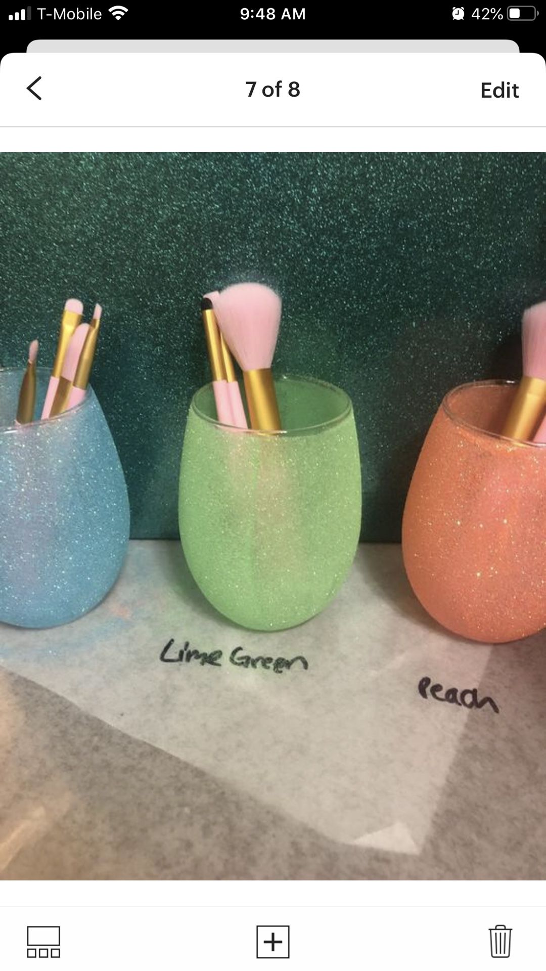 Handmade Glitter Makeup Brush/blenders/pen Holders