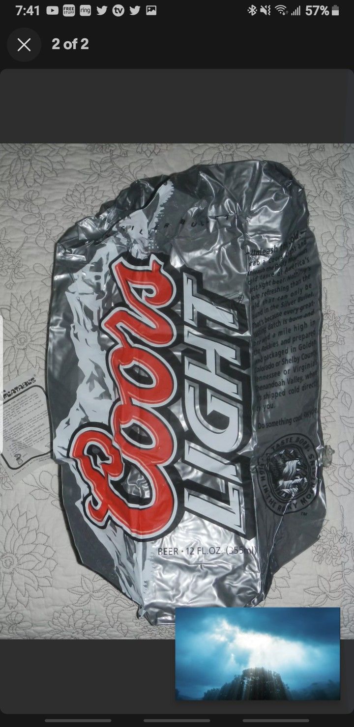 Coors Light Inflatable Beer Can 24" Tall