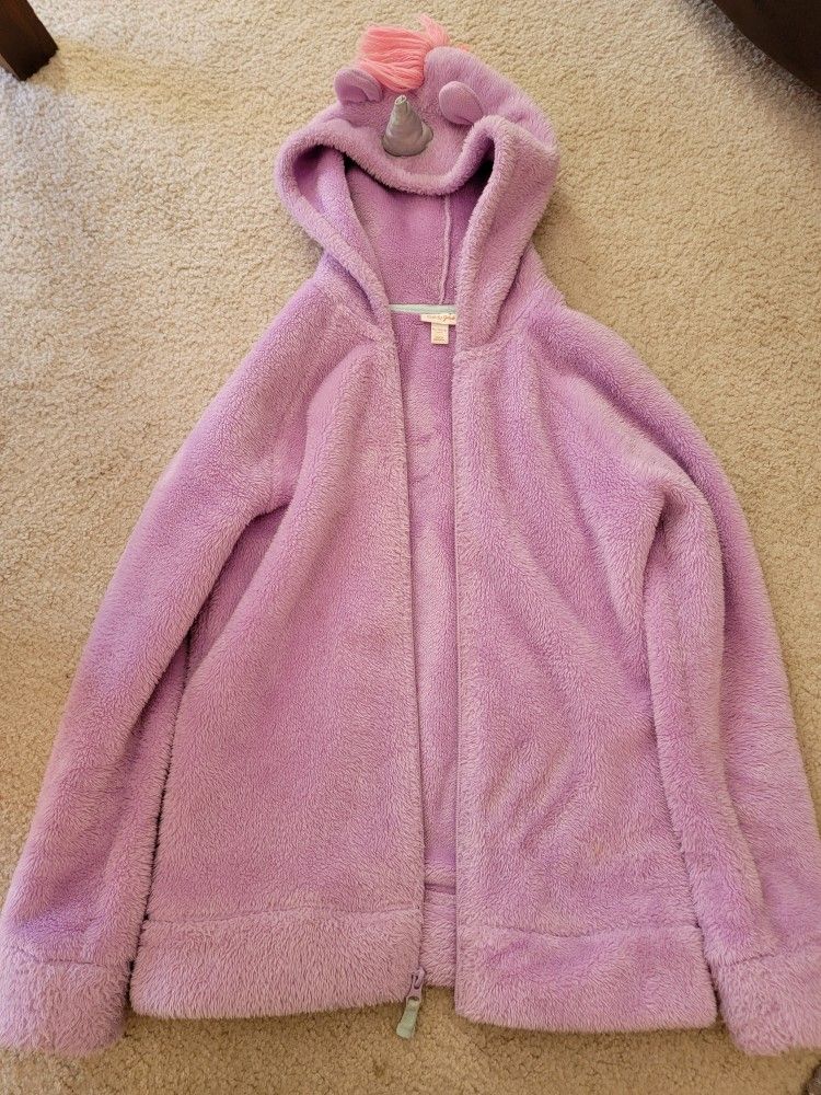 Girls Plush Hoodie