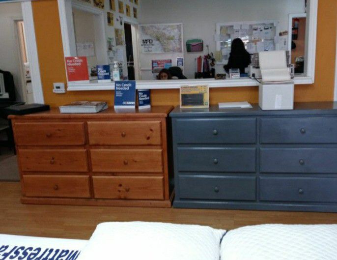 6 Drawers PINEWOOD Clothes Dresser 