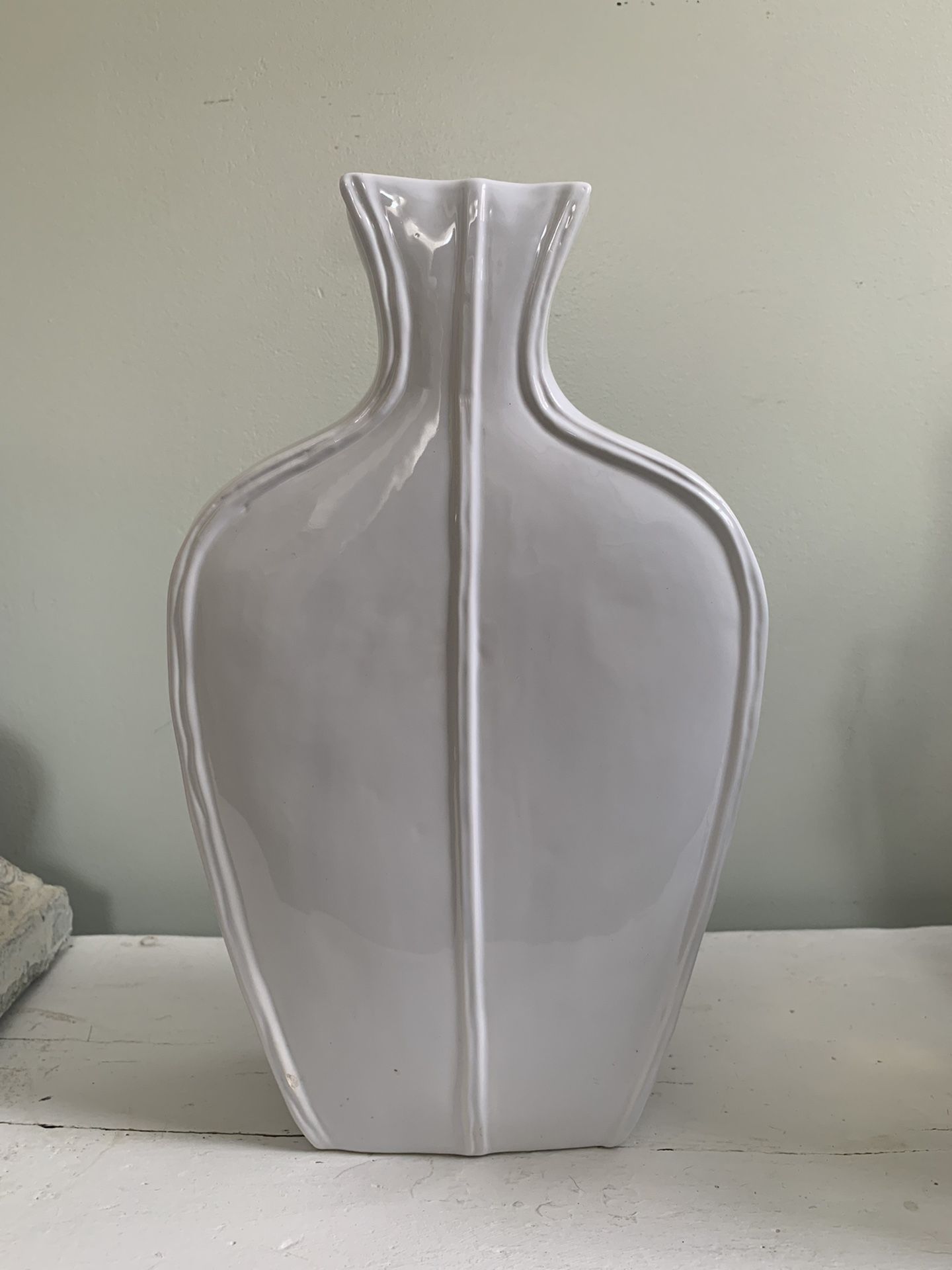 Decorative White Vase 