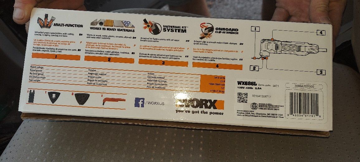 Worx. &. Bosch Multi Tool. Reciprocating Saw
