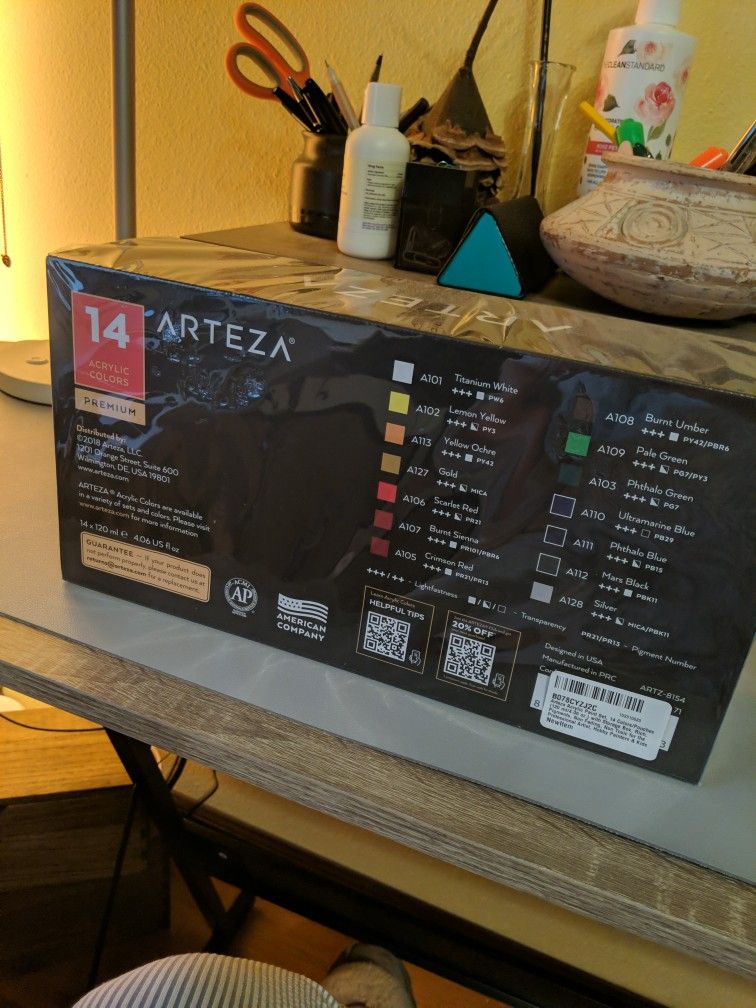 Arteza 14 Color Acrylic Paint Set (A3)