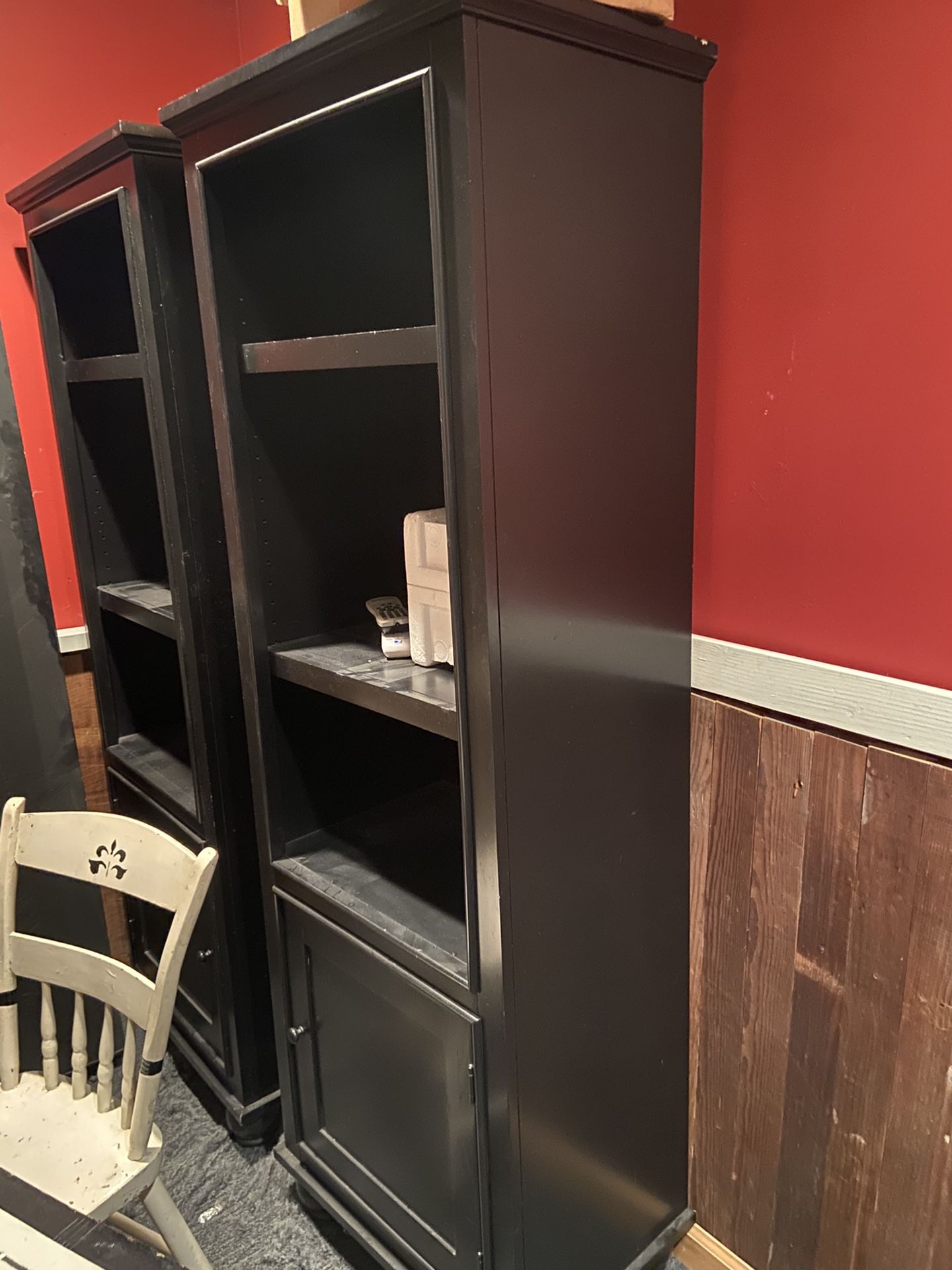 Black Bookshelves