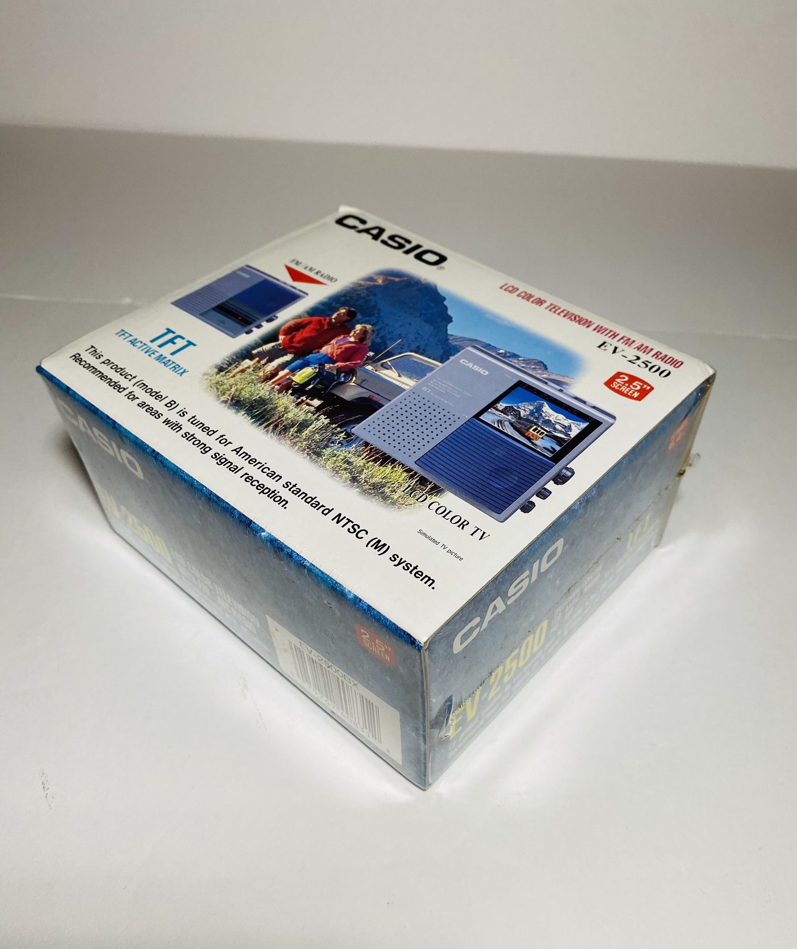 EV-2500 Vintage Casio Portable LCD TV Handheld Color Television SEALED New