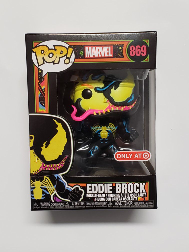 Eddie Brock (Venom) Black Light Funko Pop