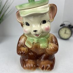 Vintage Teddy Bear Cookie Jar 🧸 Thumbnail