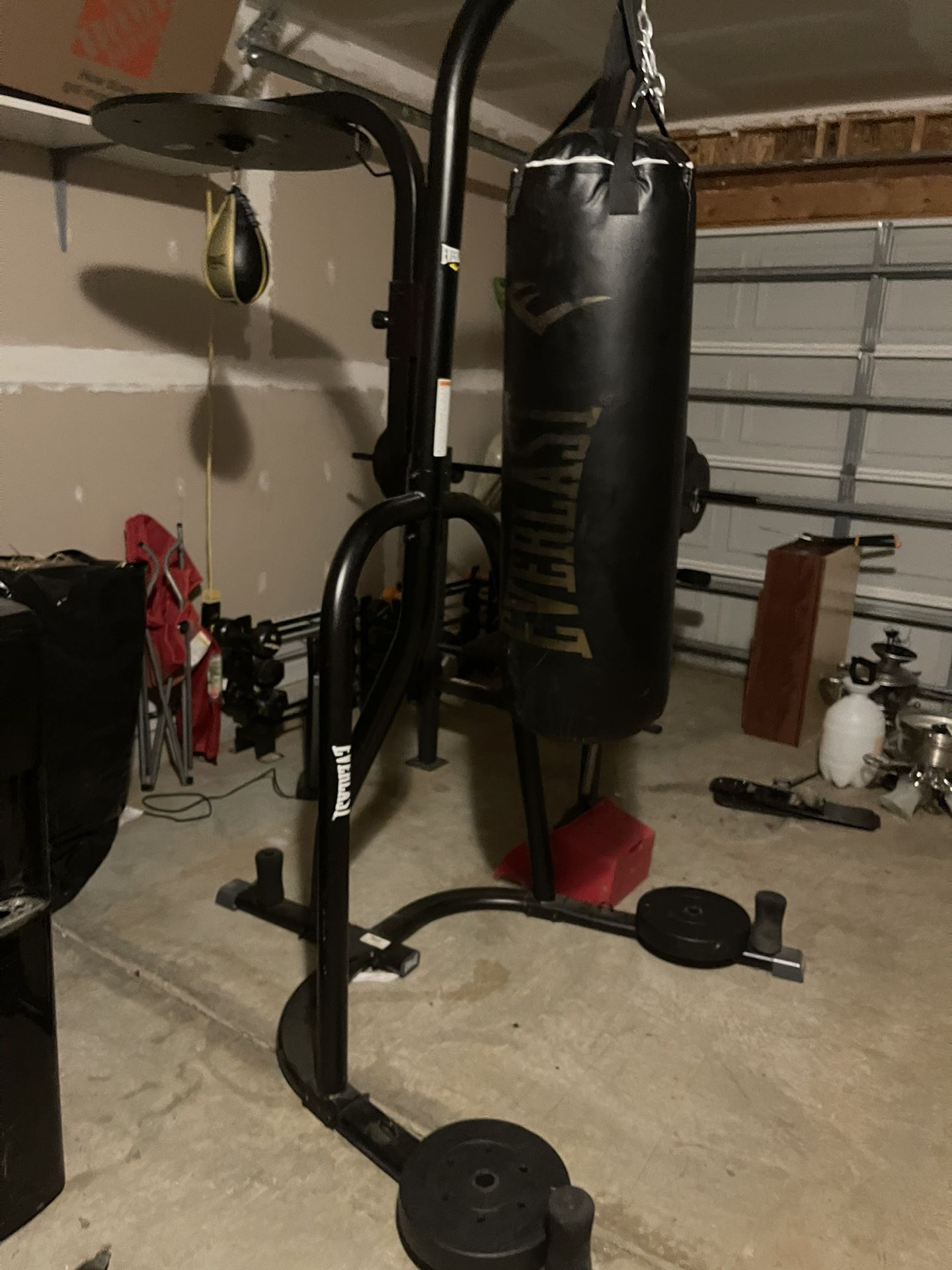 Everlast Punching Bag With Speed Bag