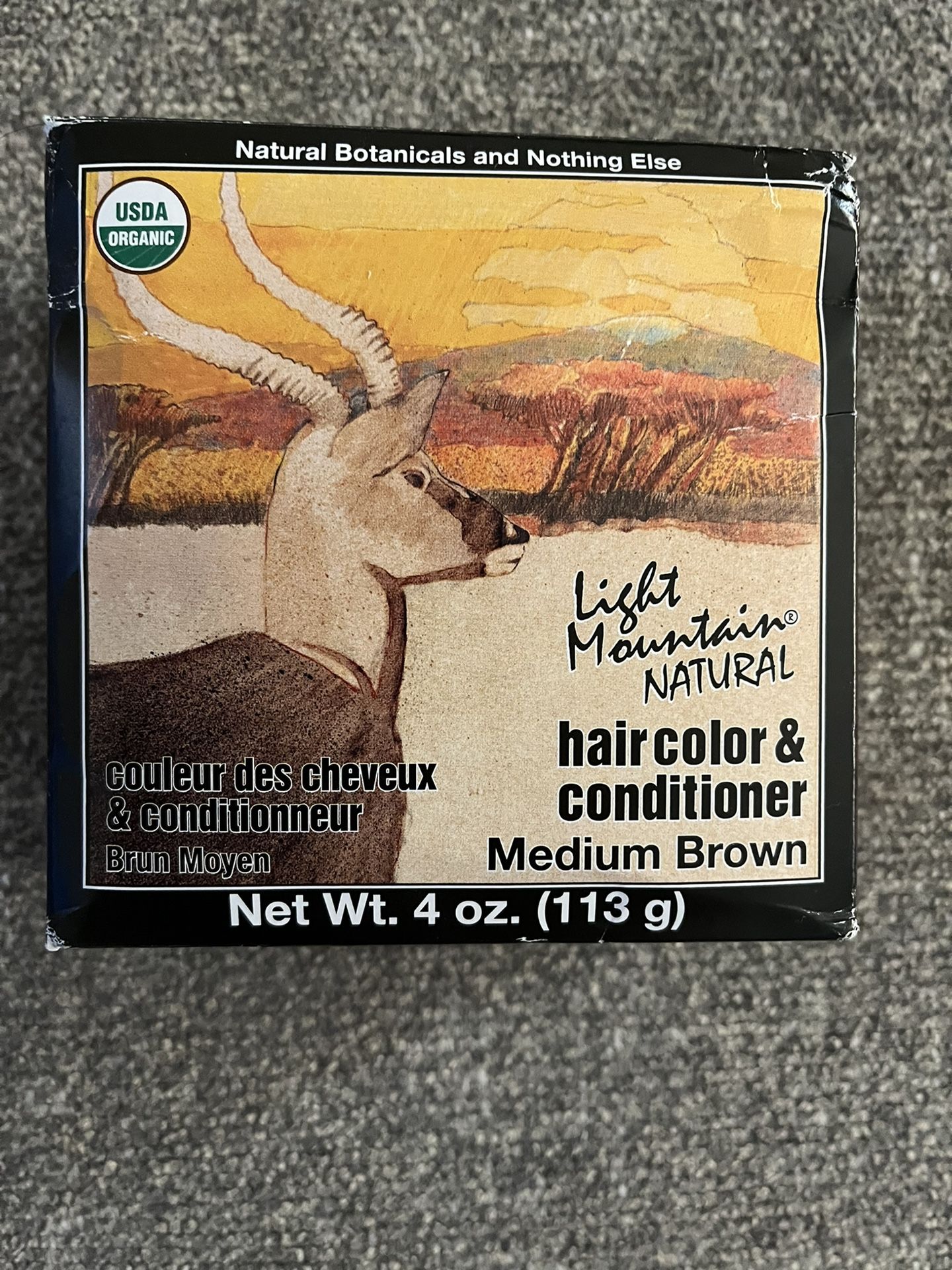 Light Mountain Natural Hair Color And Conditioner, Medium Brown, 4 Ounce, (2 Pack)