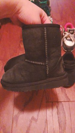 UGG Black Toddler Boots, Size 7 Thumbnail