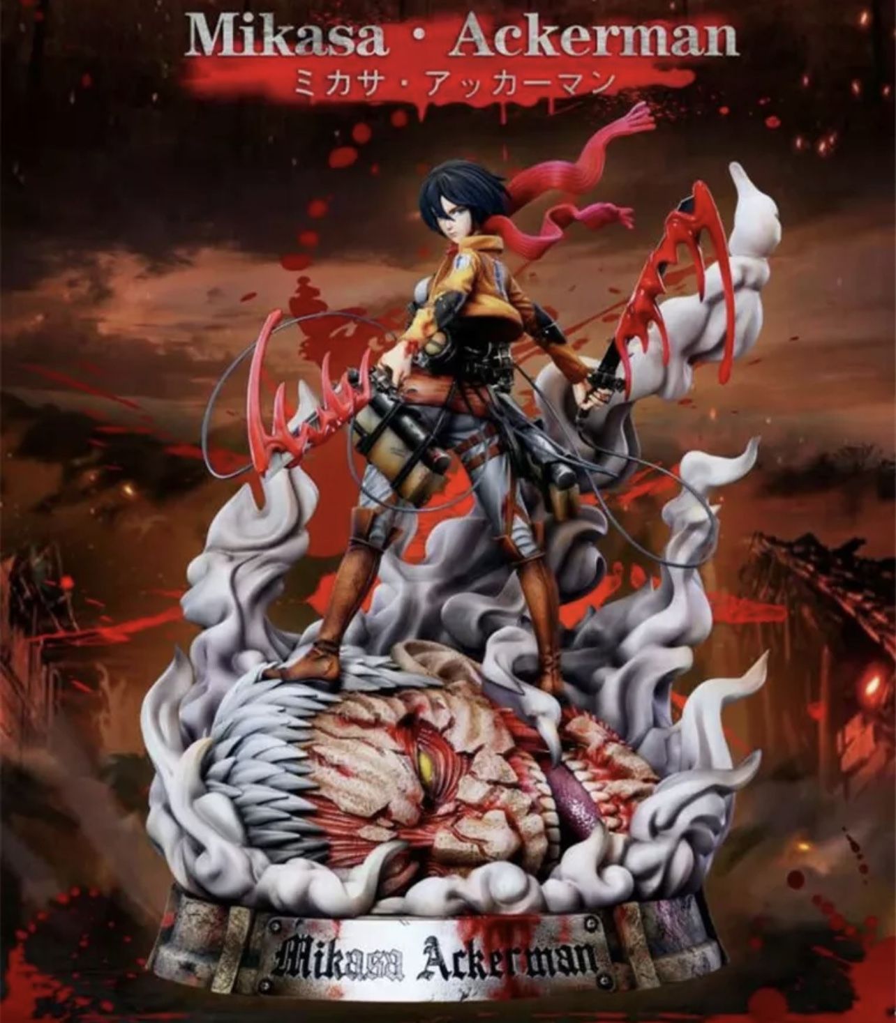 Mikasa Ackerman Resin Figures Levi Attack On Titan