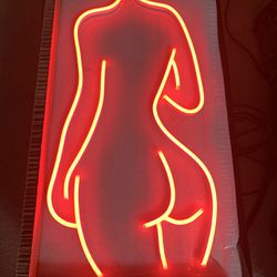 Female Silhouette Neon Sign Thumbnail