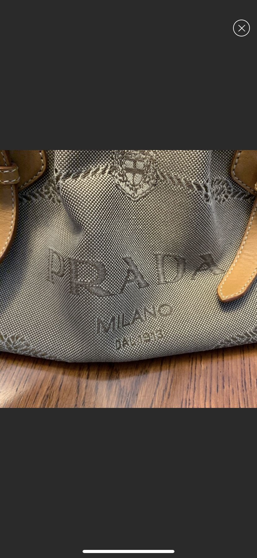 Authentic Prada Logo Jacquard bag