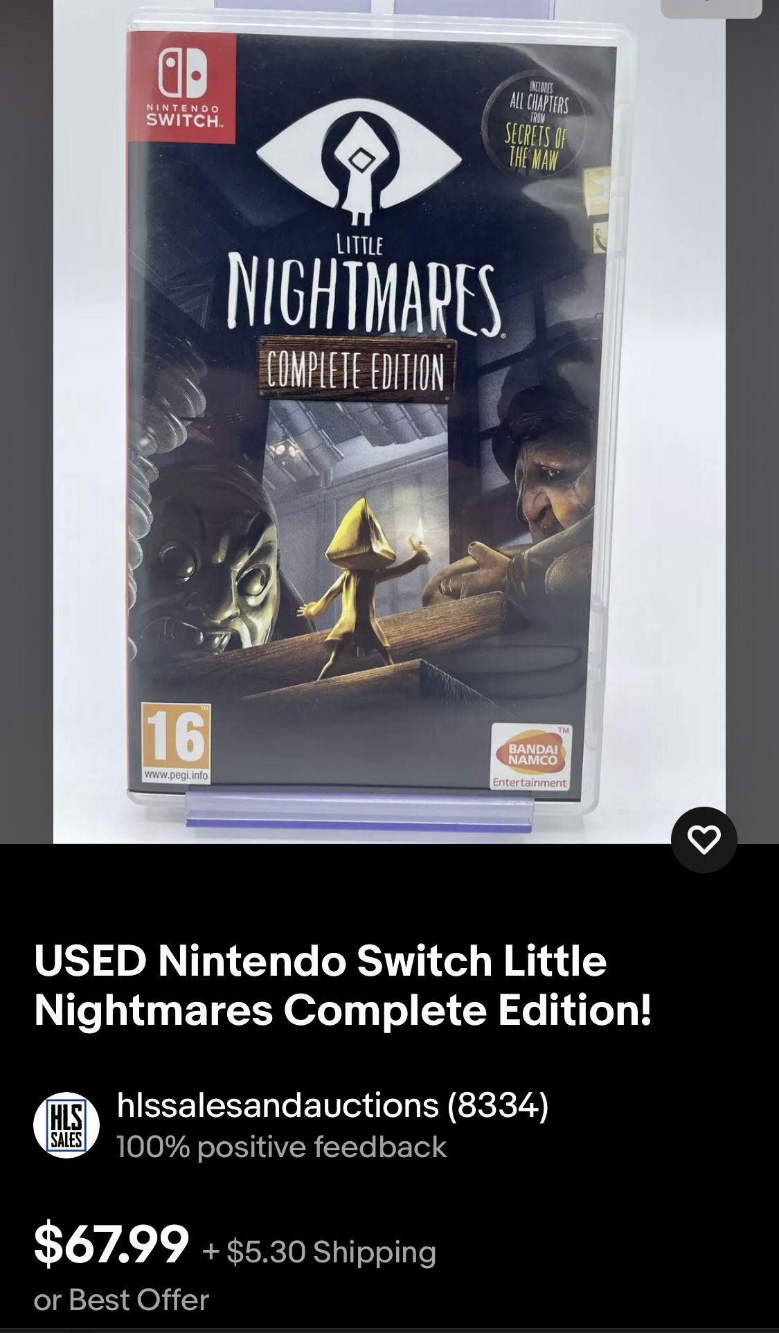 2 Nintendo switch games Xenoblade2 and Nightmares