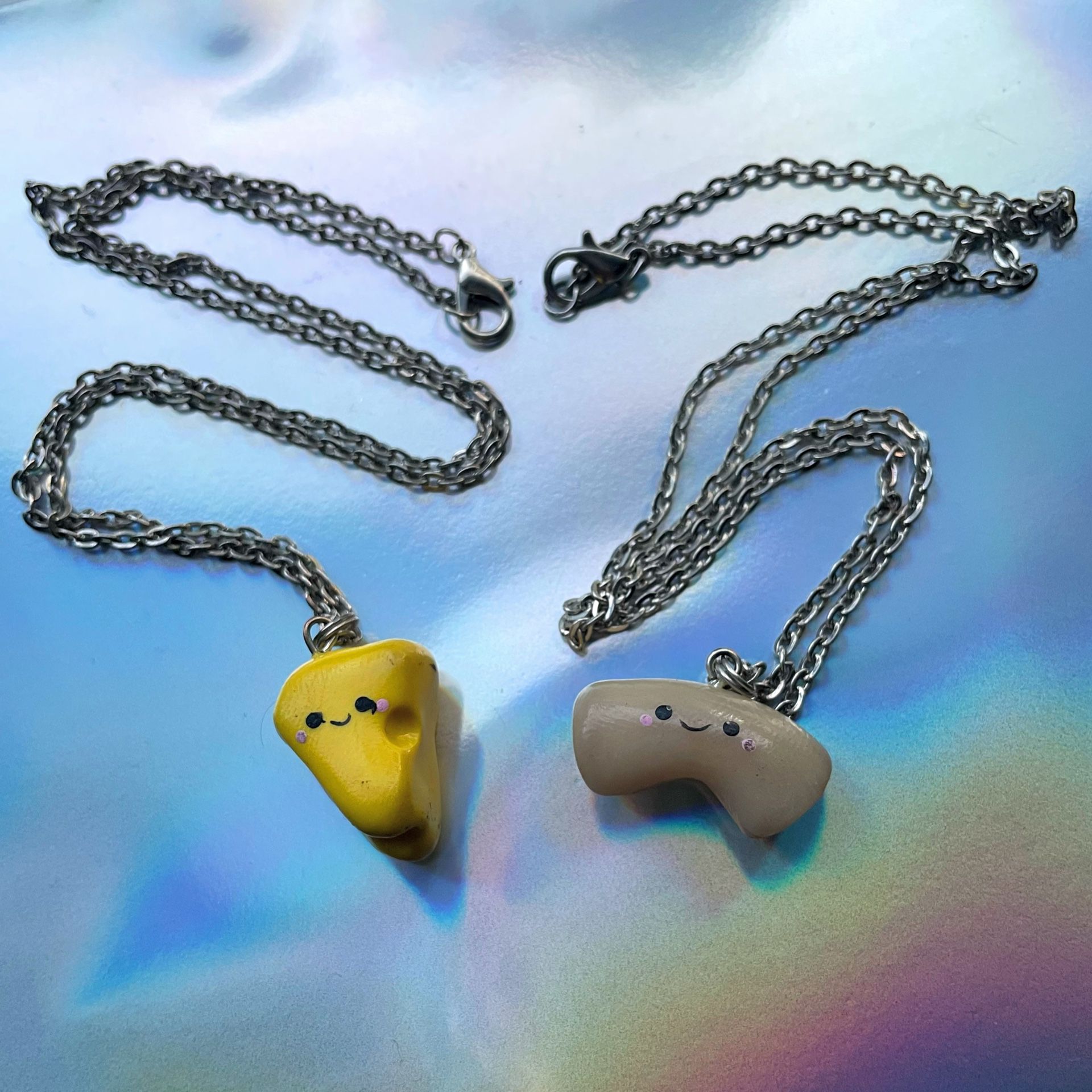 Macaroni And Cheese Matching Best Friend Necklaces