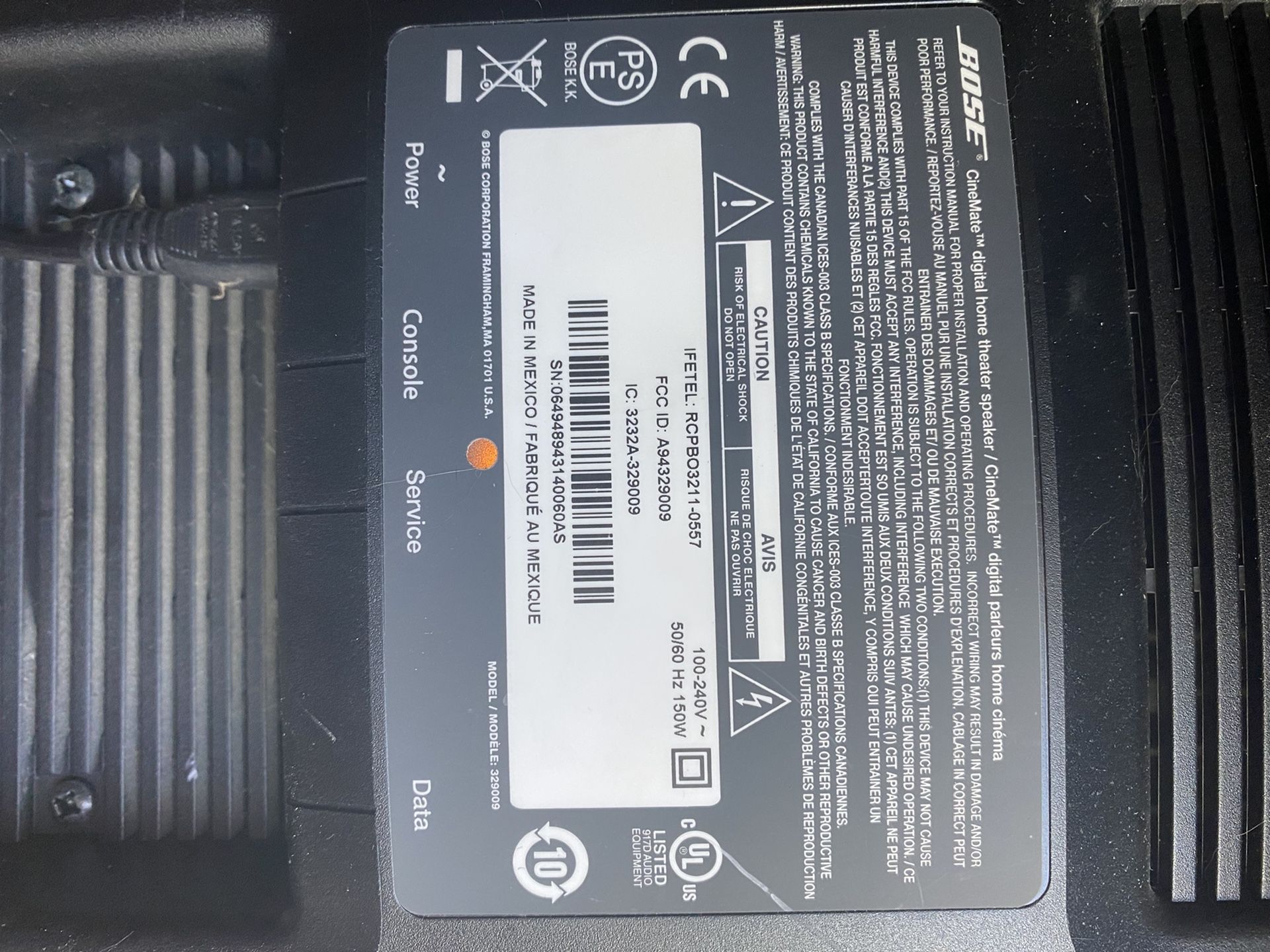 Bose Cinemate 120