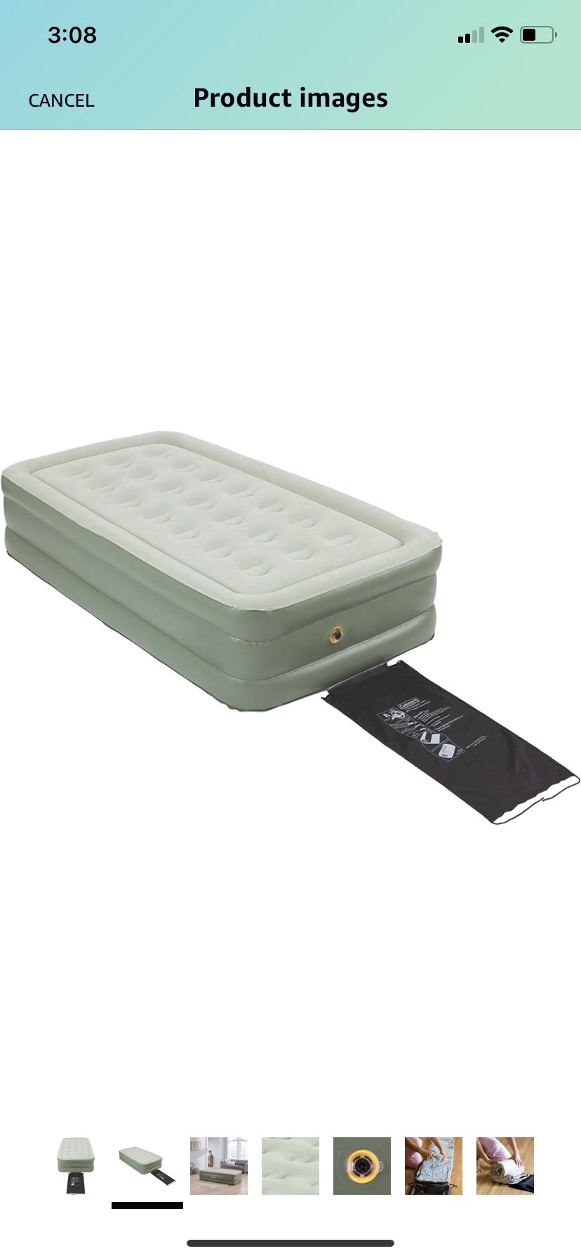 Coleman Air Mattress | SupportRest Double High Air Bed, Twin