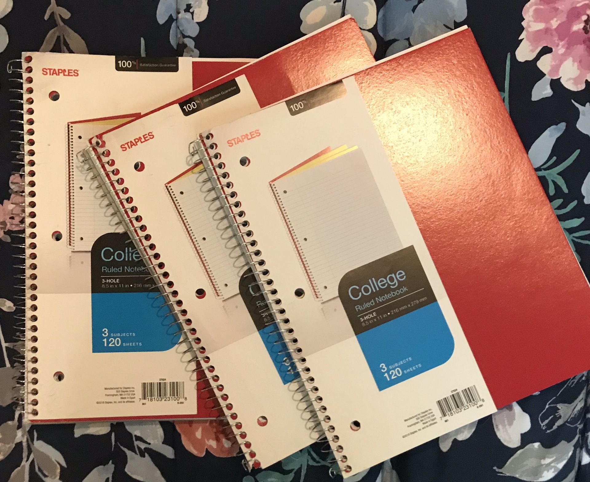 Notebook Bundle Red New Lined School Office Set