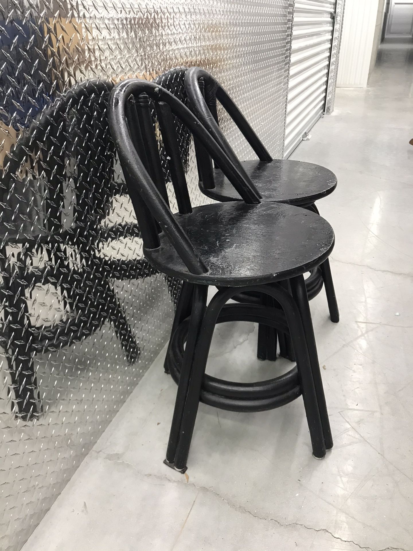 Pair Of Vintage Wooden Chairs