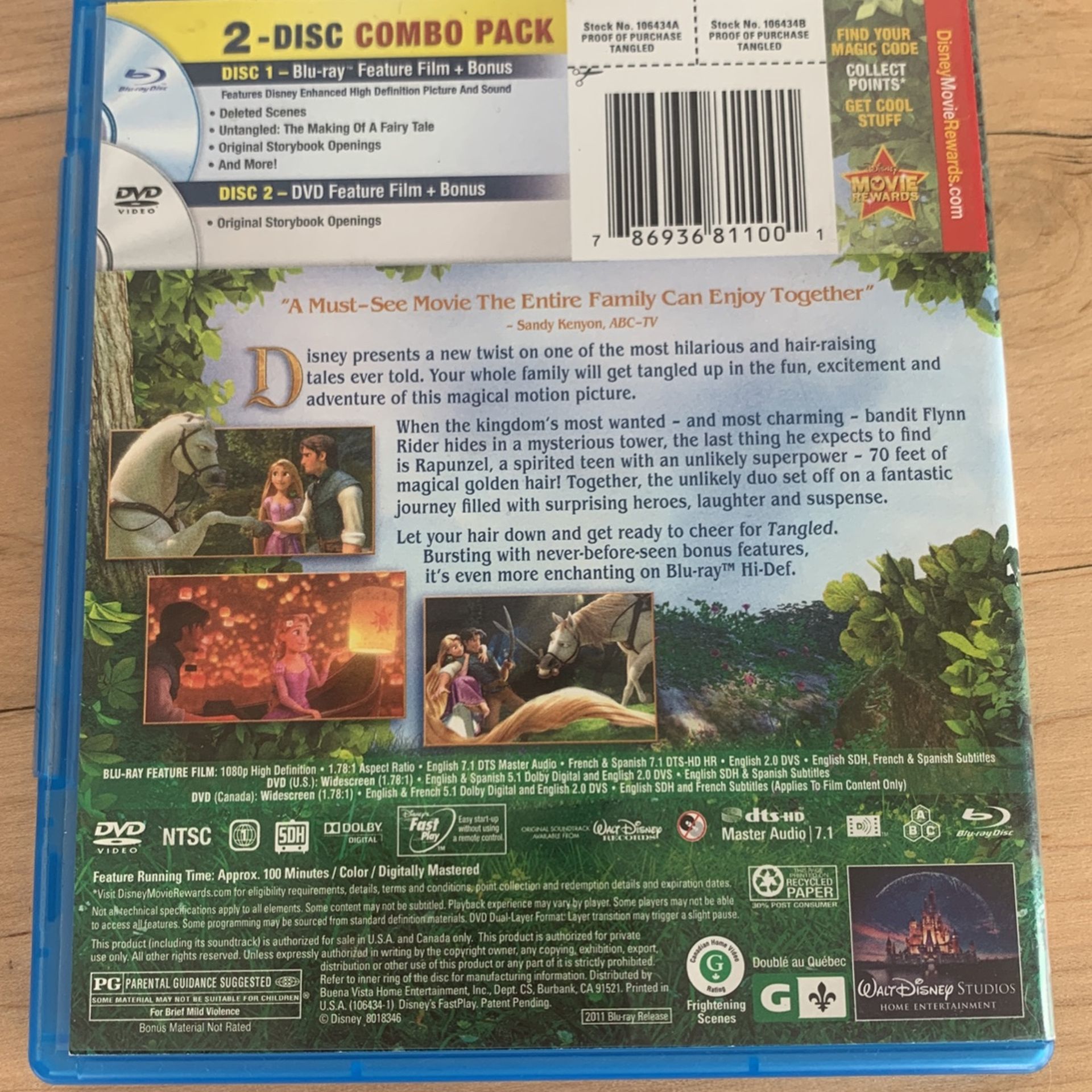 Tangled Blu-ray+DVD