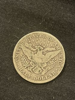 1898 Silver Barbed Head Half Dollar  Thumbnail