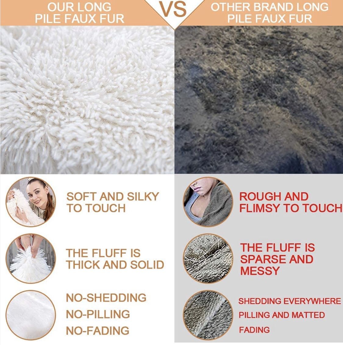 Thick Twin Size Faux Fur Throw Blanket(Cream White,60" x 80"),Whithout Pillows,Winter Lightweight Plush Fuzzy Soft Cozy Microfiber Comfy Bed Blanket f