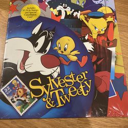 Looney Tunes Sylvester And Tweety Bird Stamp Sheet Thumbnail