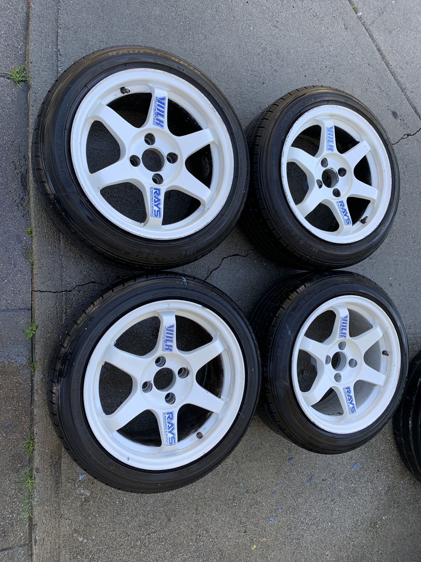 15x8 Et25 Varrstoen Te37 Reps 4x100 Honda Civic Ej Ek Eg Itr Si Em1 For Sale In Los Angeles Ca Offerup