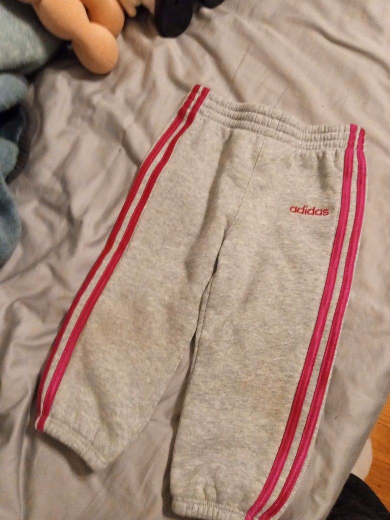 Adidas Two Piece Sweatshirt Hoodie And Pants Girls Size 12 Months