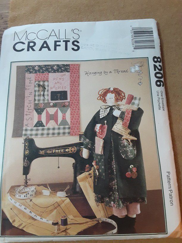 3 McCalls Patterns Wreath Quilt & Doll + More