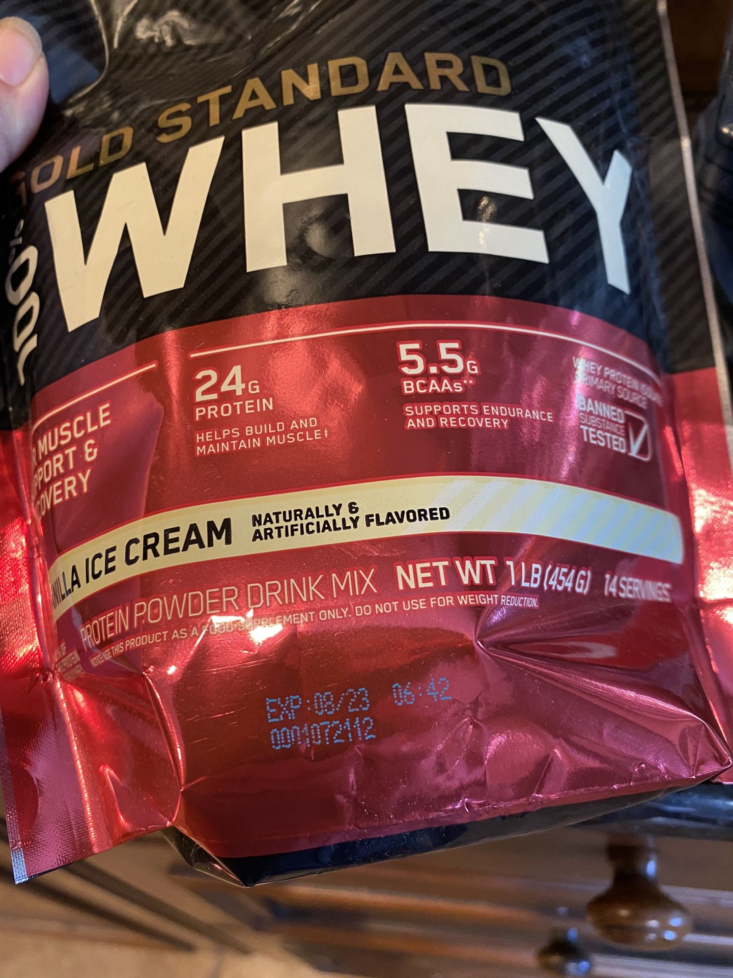 New!! WHEY Vanilla Ice Cream 1 Lb. & Blender Bottle Combo