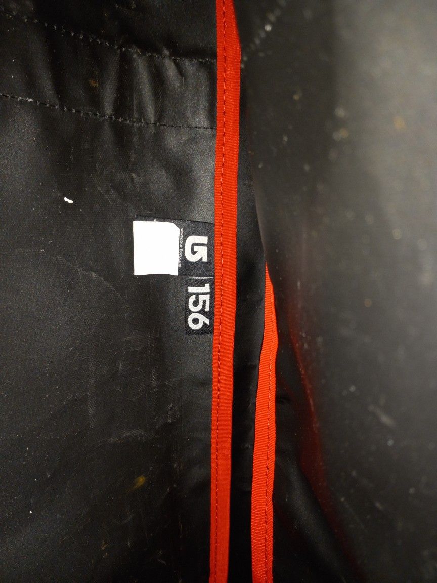Burton Red Plaid 156cm Snowboard Bag