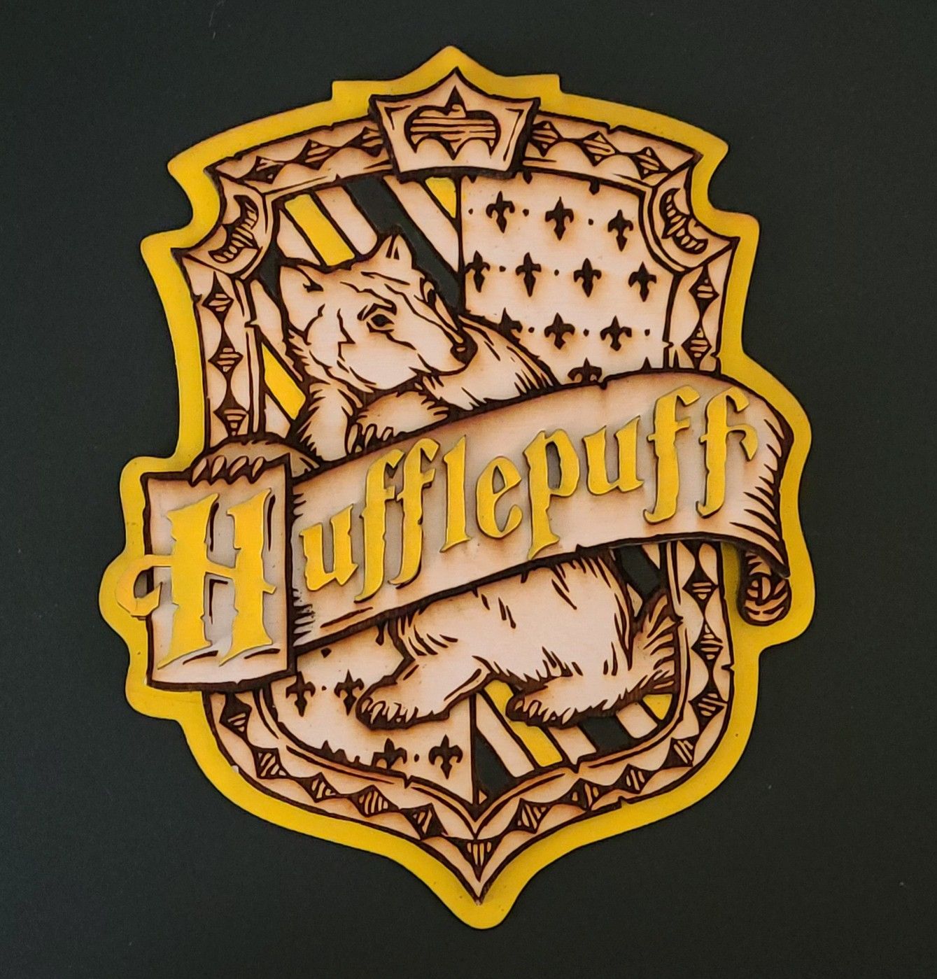 Harry Potter 3D Wood House Crest