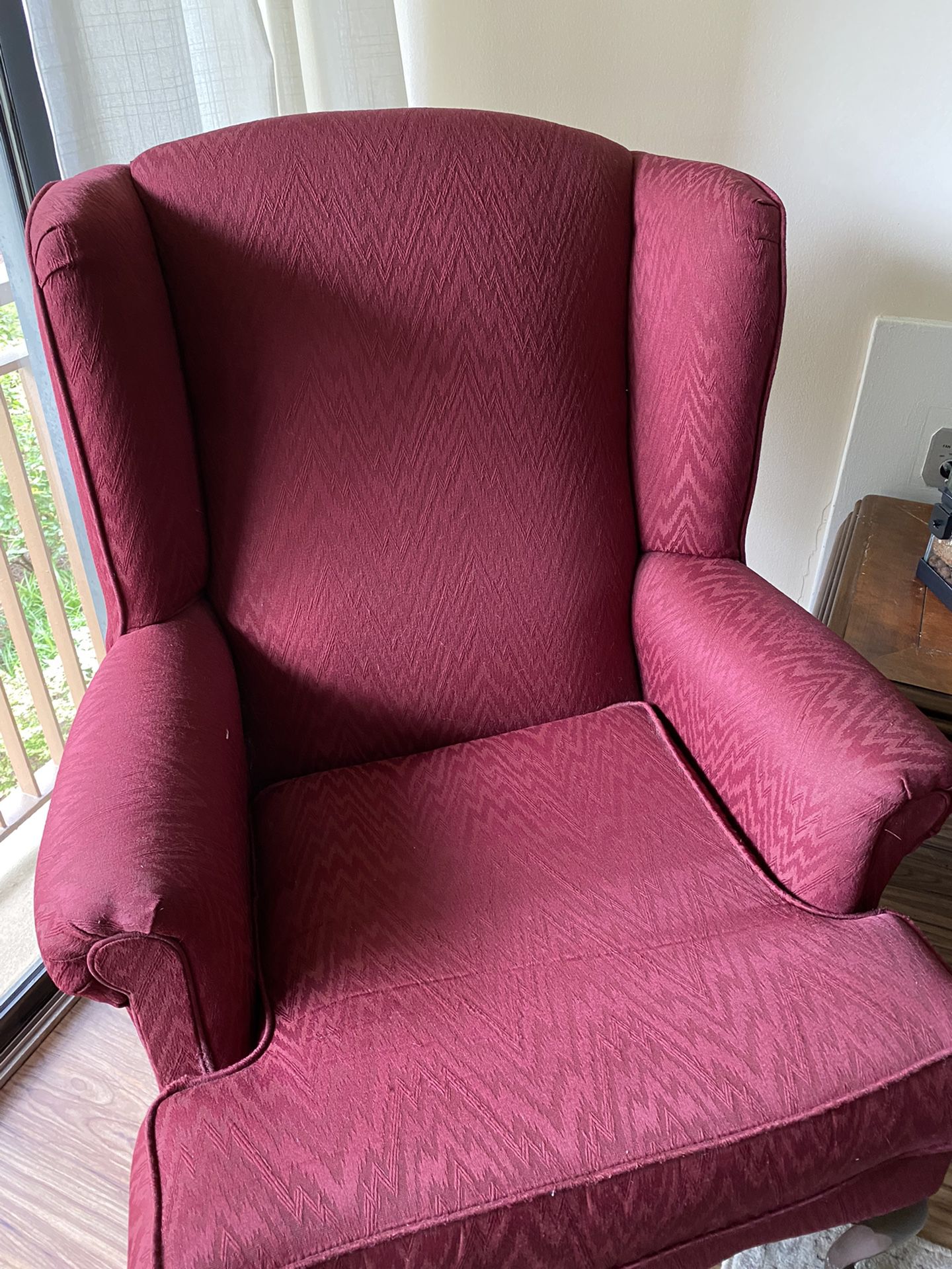 Comfy Red-Wine Armchair
