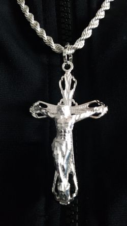 Torsal Y Cristo Plata 925MX / Silver Chain And Christ Thumbnail