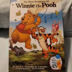 Disney Trading Pin Set. Winnie The Pooh Vhs Pin Set Thumbnail