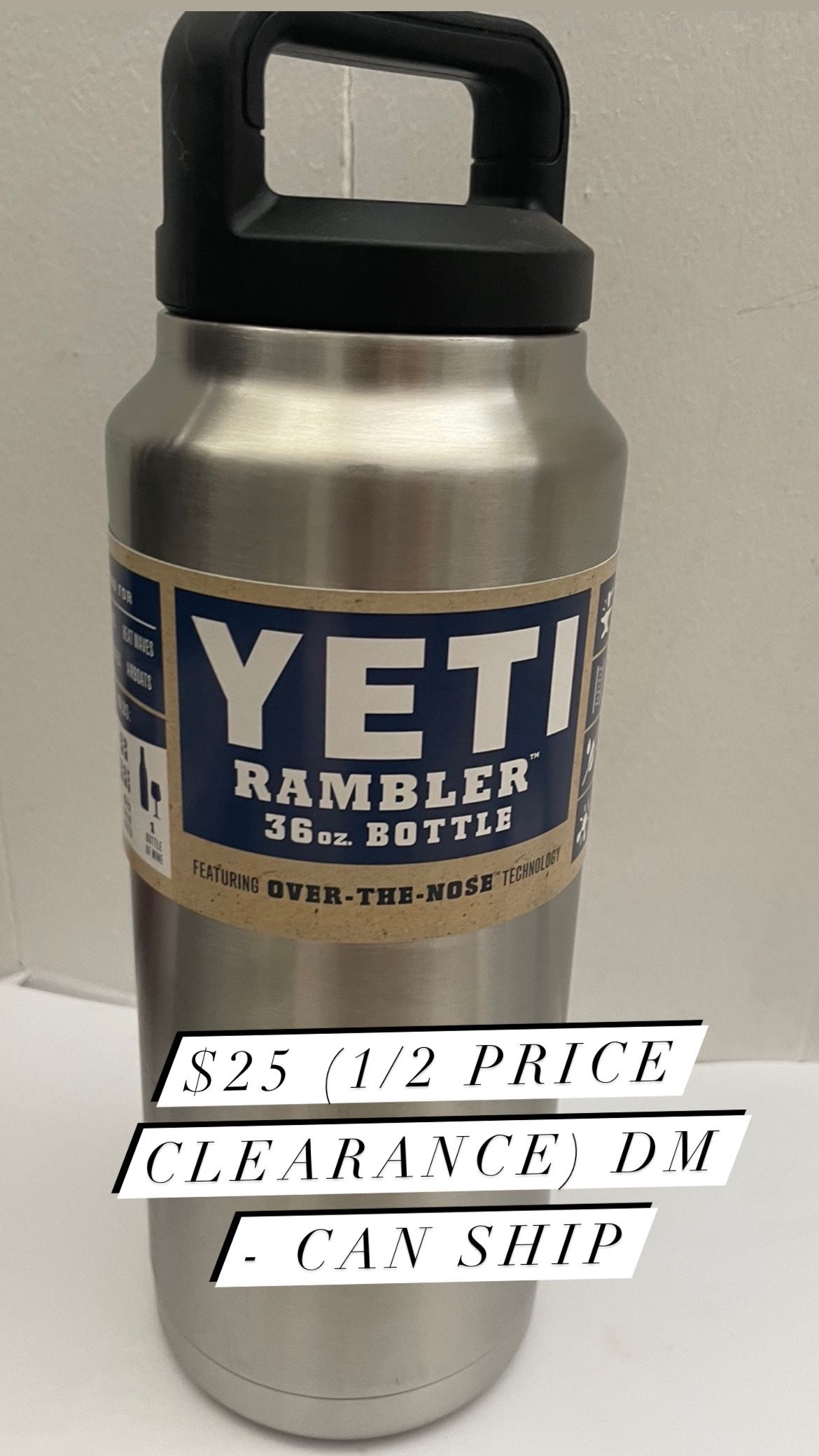 Yeti 36 Oz Rambler With Chug Lid