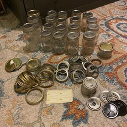 20 Mason Jars & Extra Caps & Rings  Thumbnail