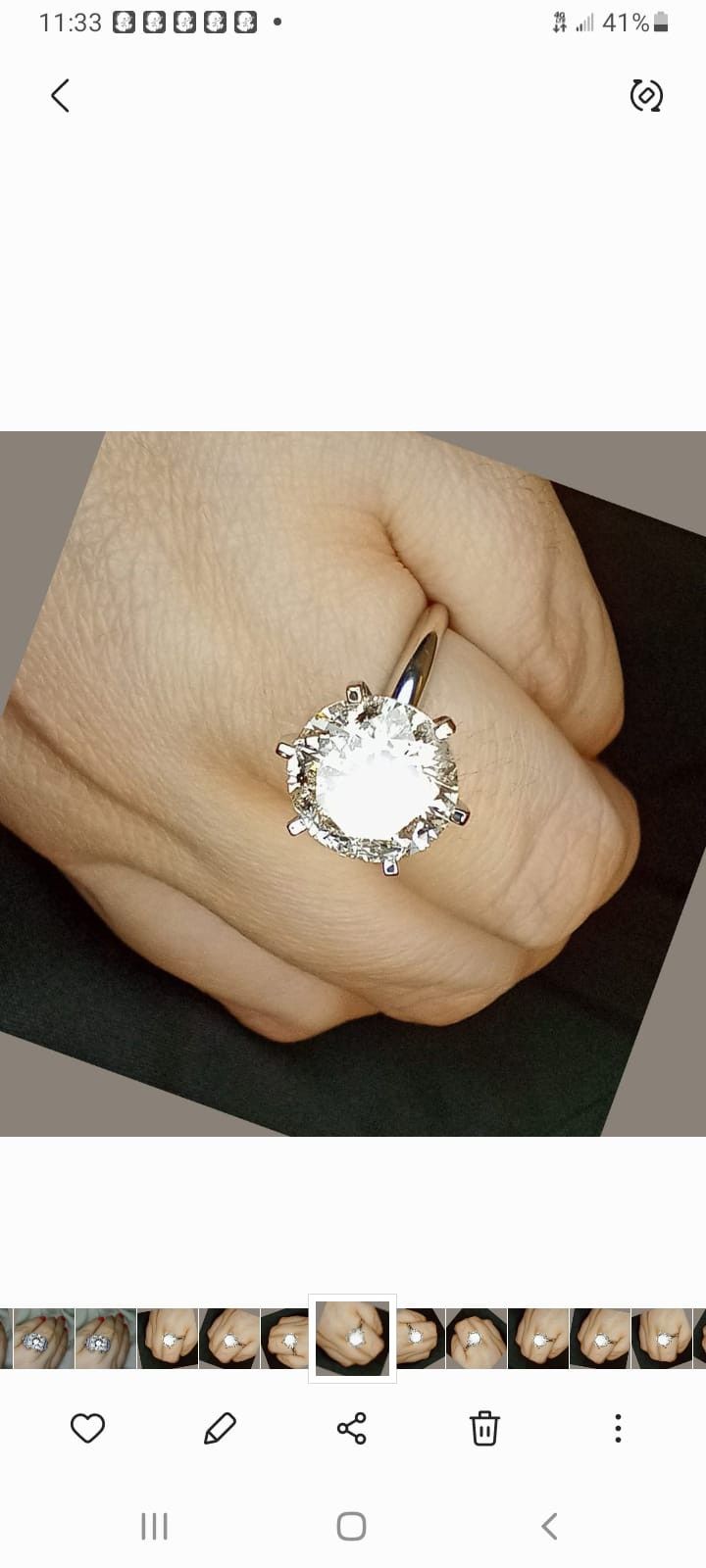 3.50 carat solitaire platinum diamond engagement ring
