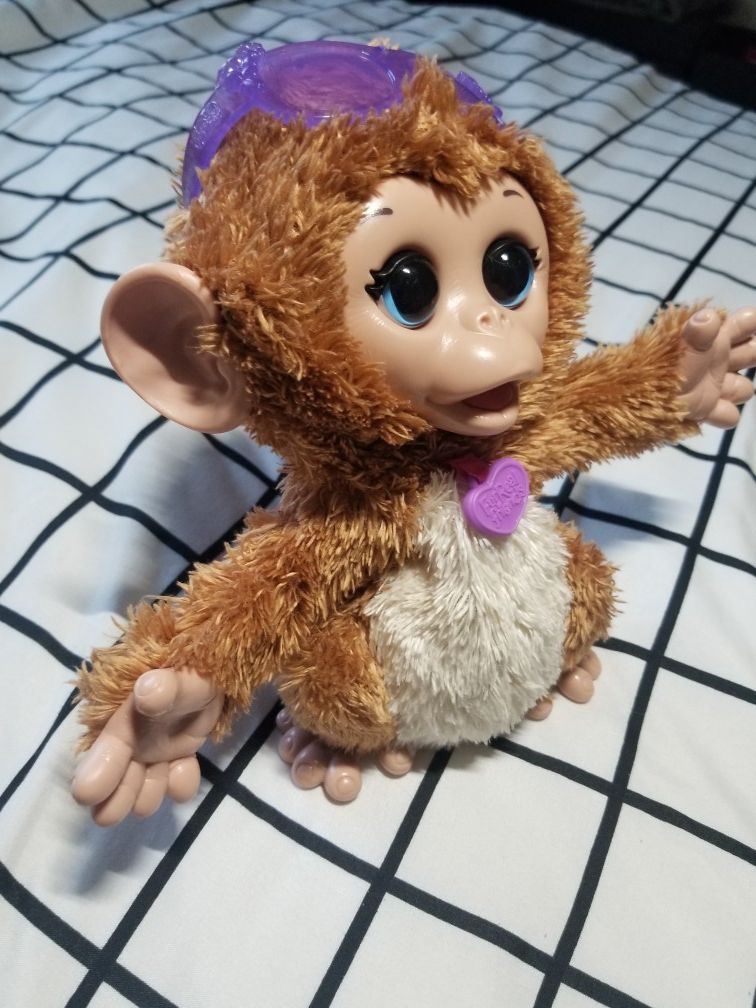 FurReal Friends Baby Cuddles My Giggly Monkey Pet Plush