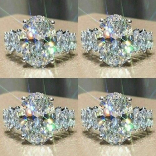 Luxury Wedding Rings for Women High Quality Micro Paved CZ Zircon Stone Carefully Orchestrated Size 8