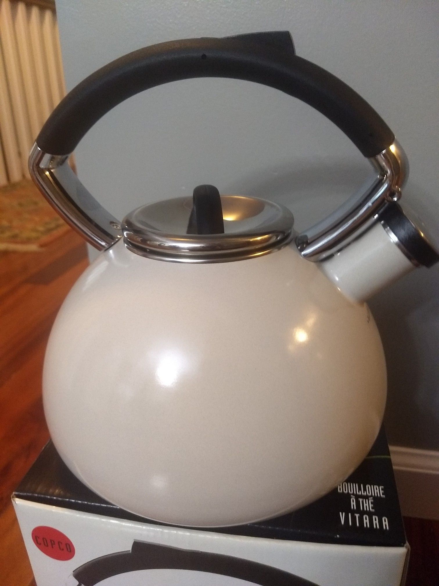 COPCO White Teapot with box