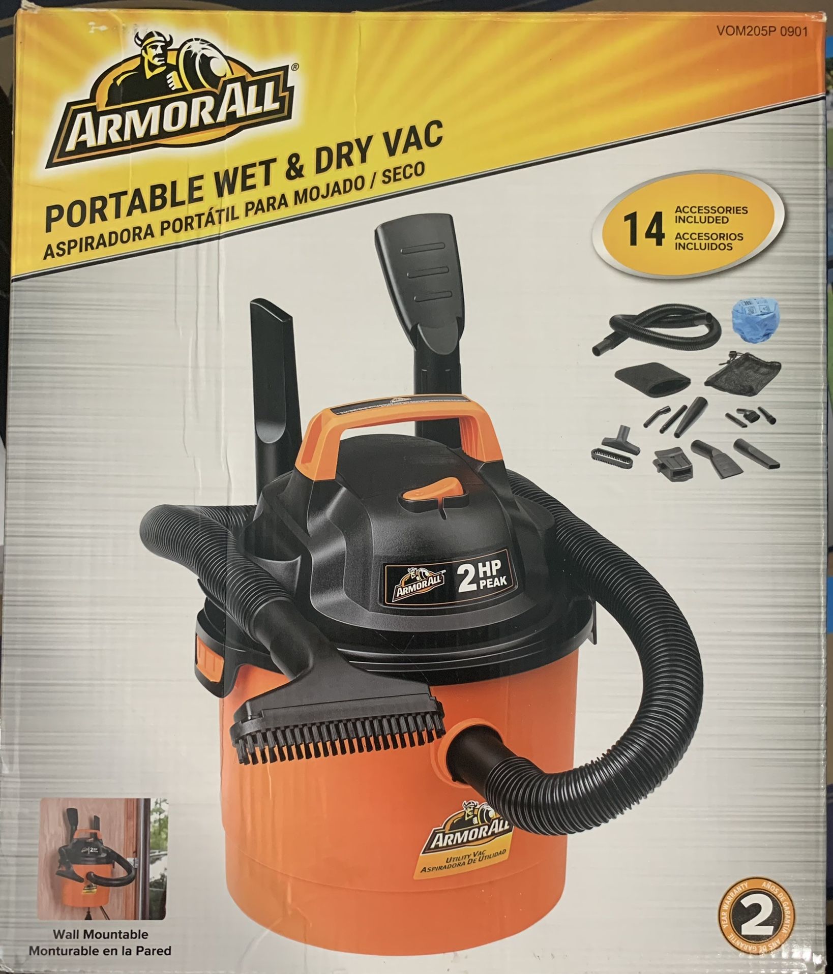 Armor All 2.5Gal. 2HP Wet/Dry Vacuum for Sale in Paterson, NJ OfferUp